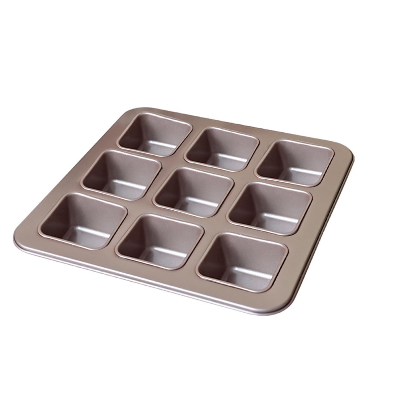 Toyvian Moule à Gâteau Carré Cavités Acier Antiadhésif Moule Pâtisserie pour Cuisson Facile et Démoulage Rapide