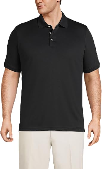 Lands' End Men's Short Sleeve American-Grown Supima Cotton Polo Shirt