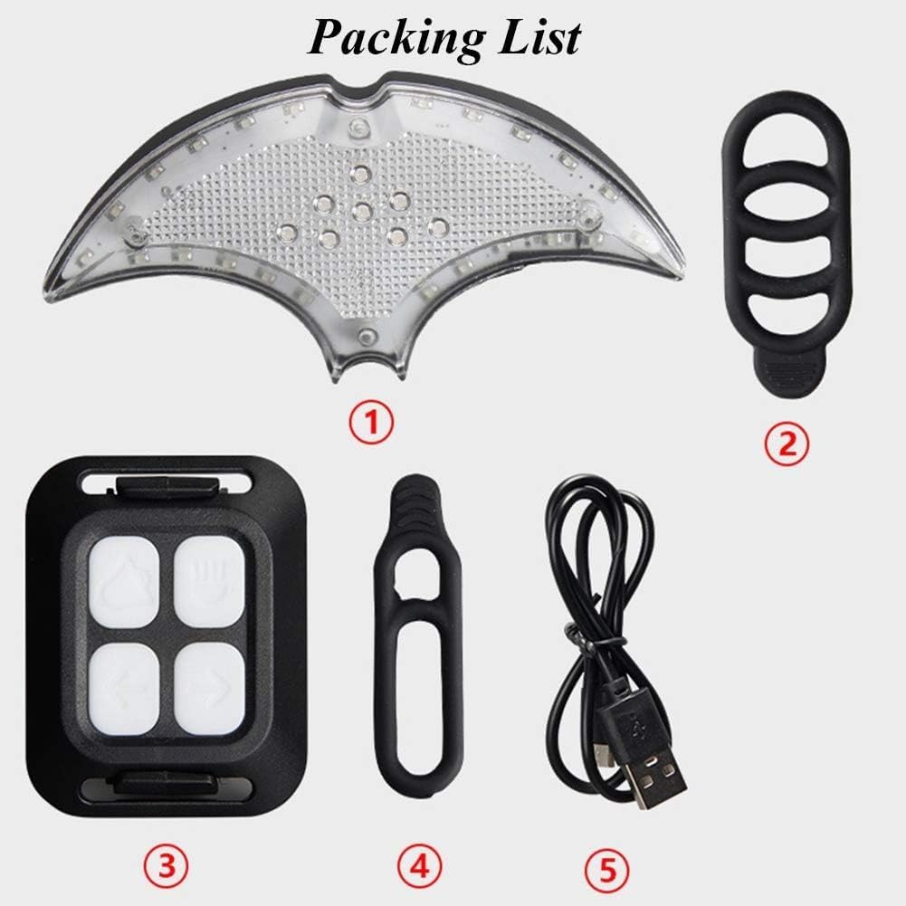 Bike Taillights,Led Bike Rear Light USB Rechargeable Bike Tail Light Indicatwaterproof Bicycle Turn Signals with Horn Function for Mountain Bike Road Bicycle