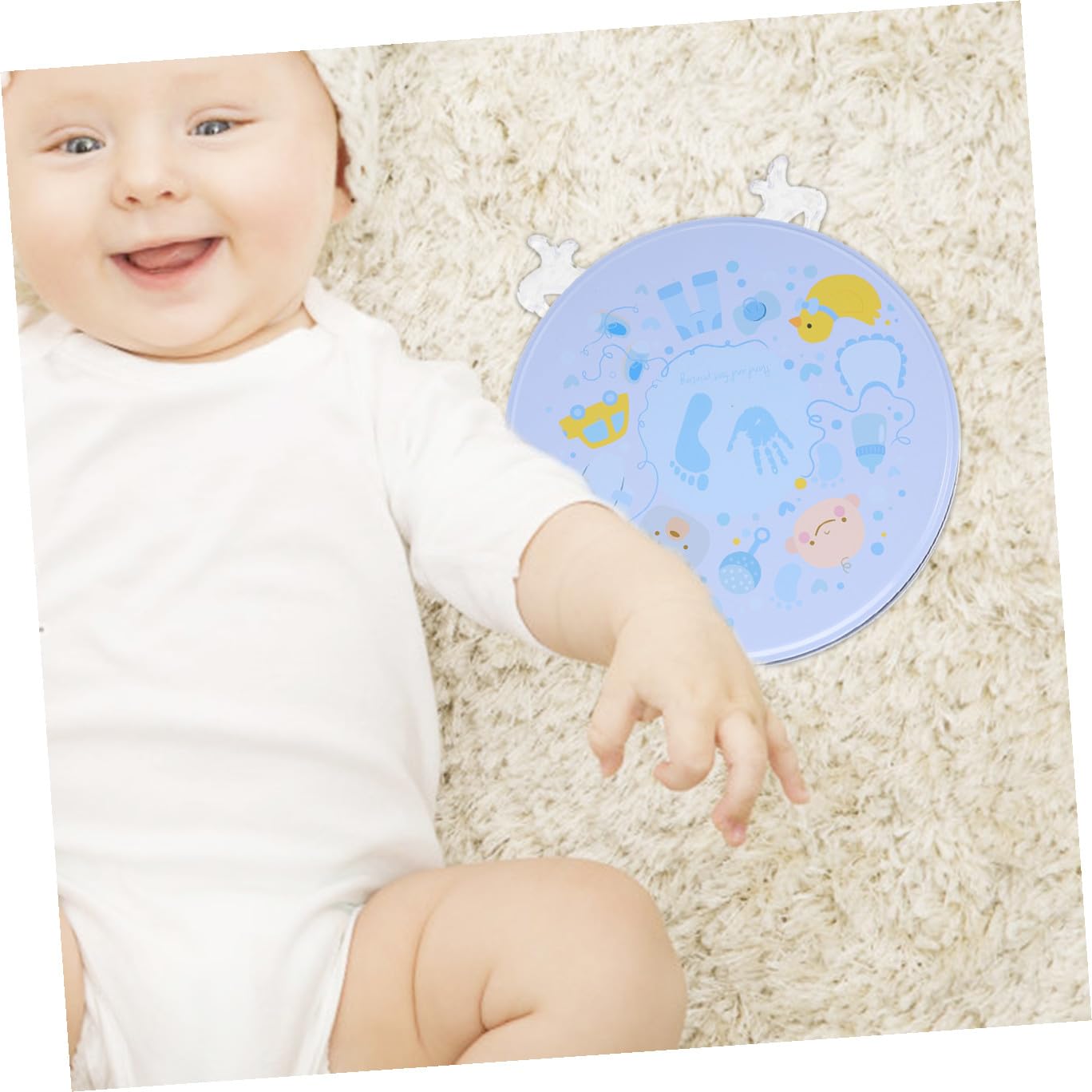 Toyvian 1set Newborn Footprint Keepsake Kit Mold for Easy to Use Safe Materials for Preserving Cherished Memories