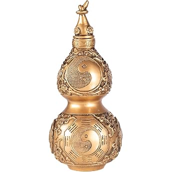lachineuse Gold Feng Shui Wu Lou Pumpkin - 16.5 x 7 cm - Prosperity
