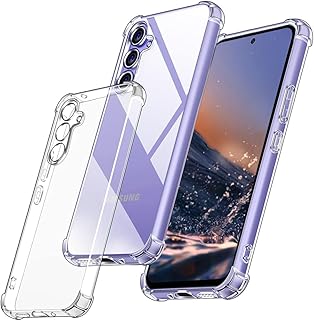 جراب حماية شفاف لموبايل سامسونج جالاكسي S24 بلس من كيس لوفر السيليكون والبولي يوريثين الحراري الناعم مضاد للصدمات ومقاوم للخدش S24 شبكة الجيل الخامس 5G