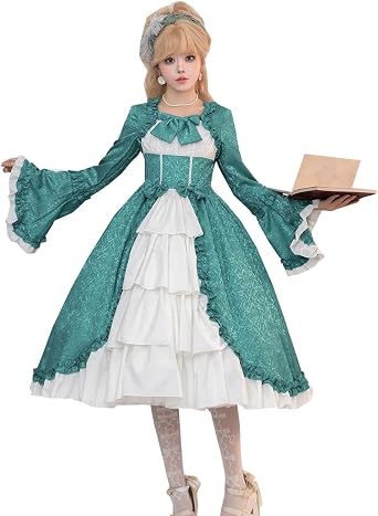 Ez-sofei Women Gothic Lolita Dress Victorian Renaissance Medieval Cosplay Costume