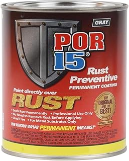Rust Preventive Coating, Stop Rust and Corrosion Permanently, Anti-rust, Non-porous Protective Barrier, 16 Fluid Ounces, Gray