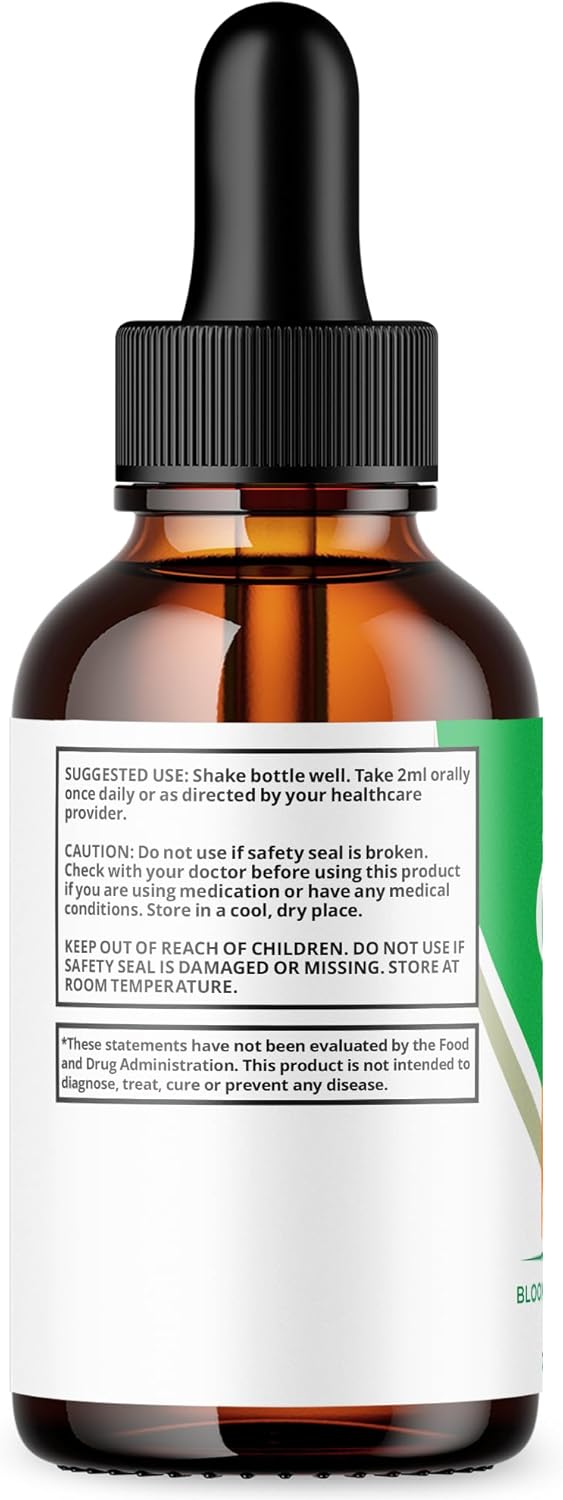 Gluco One Drops, Official GlucoOne Blood Health Support Drops with All Natural Ingredients, Gluco One Advanced Health & Wellness Support Formula with Premium Vitamins for Women & Men (30 Servings)