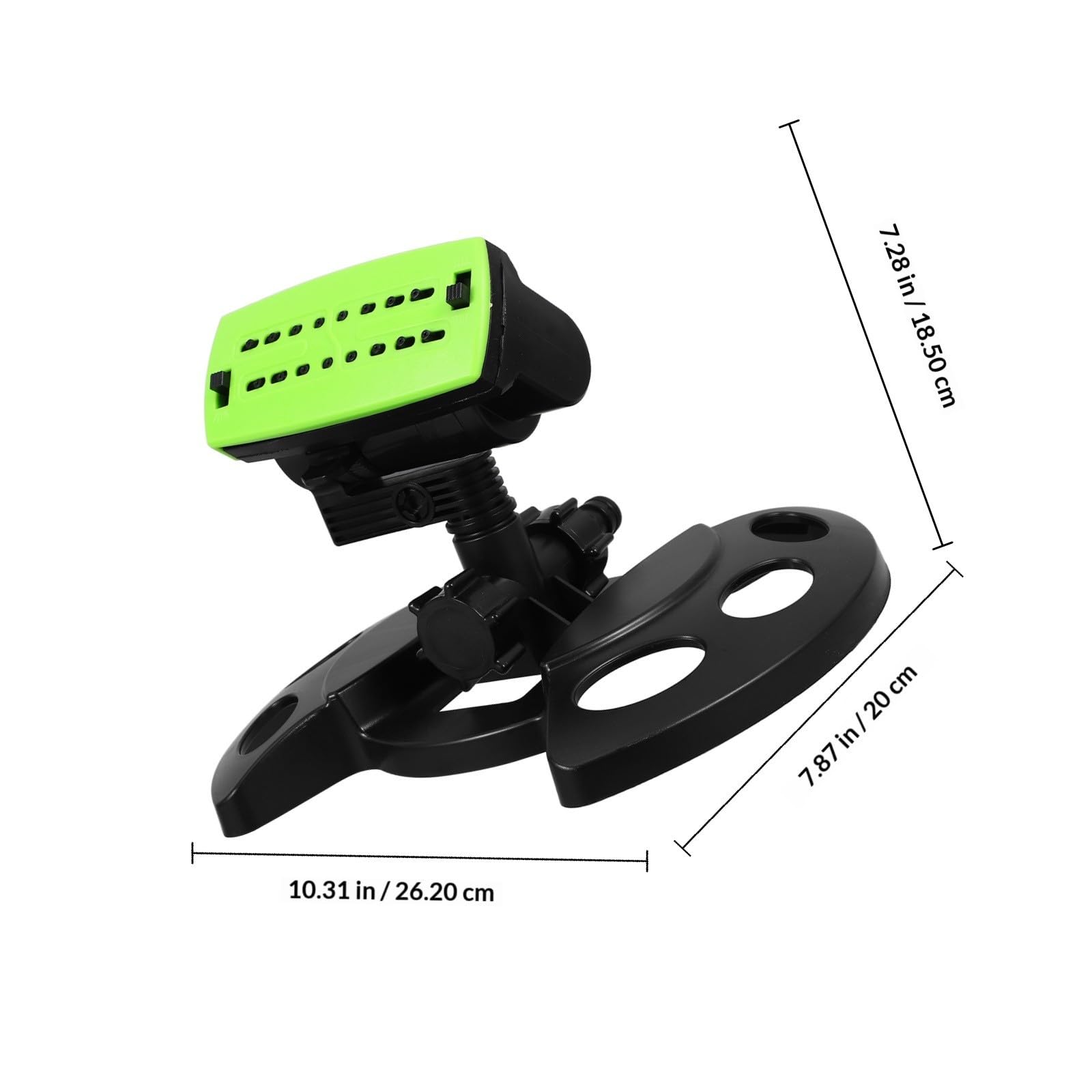 Arroseur Rotatif Automatique de Pelouse en Abs Noir