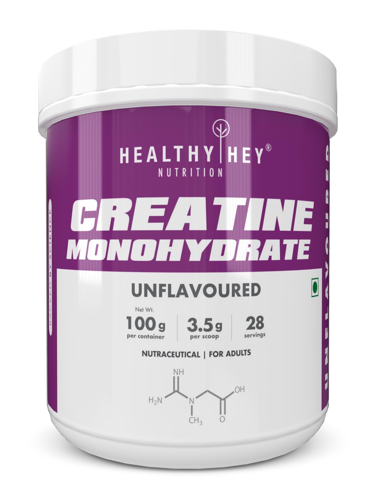HealthyHey Nutrition Creatine Monohydrate for Muscle Building & Performance - 28 Servings (Unflavoured, 100g) (B0BM9SBYS5) Amazon Price History, Amazon Price Tracker