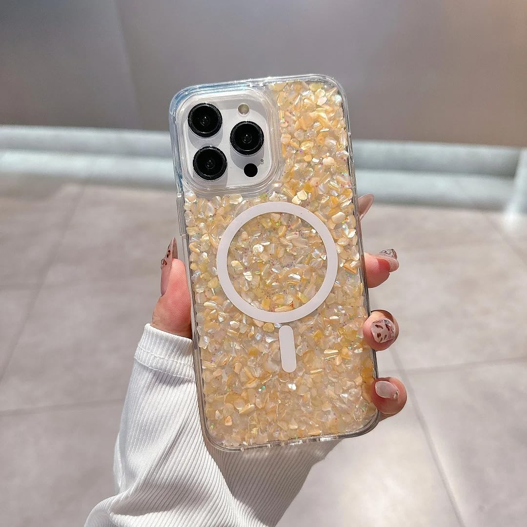 Coque iPhone 14 magnétique de luxe souple aux finitions dorées - 7