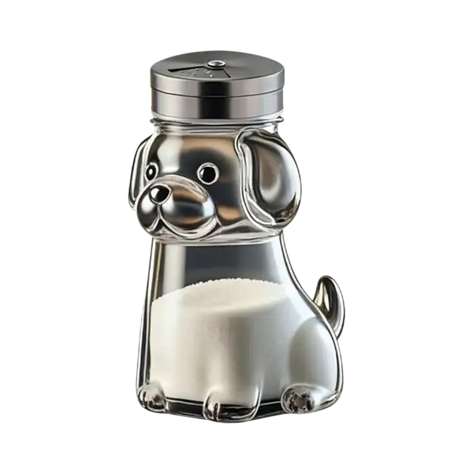 Aqvjd Glass Pepper Storage Jar with Pour Spout for Seasoning Control in Kitchen Glass Seasoning Agitators