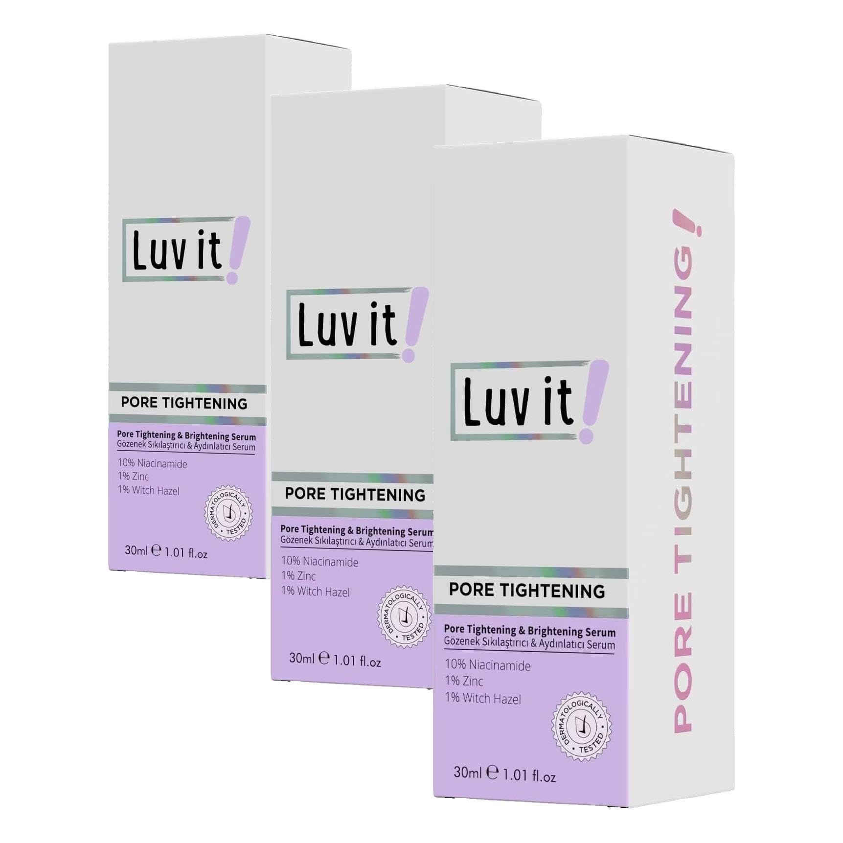 Luv it! Gözenek Sıkılaştırıcı & Aydınlatıcı Serum (3 paketi)