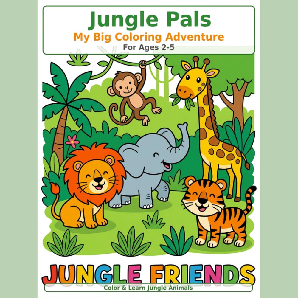 Jungle Pals: My Big Coloring Adventure