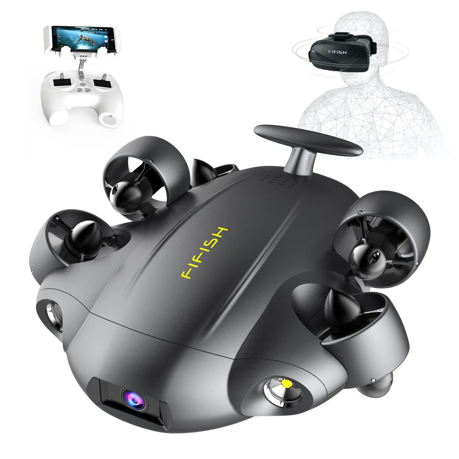 Buy QYSEA FIFISH V6 Expert Underwater Drone with VR Head Tracking, 4K