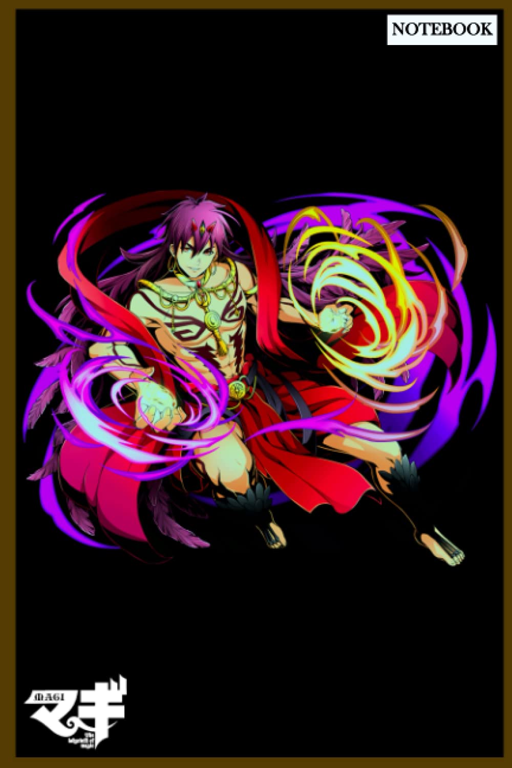 Notebook Magi The Kingdom of Magic College Ruled for Writing: Size 6" x 9", 120 Pages