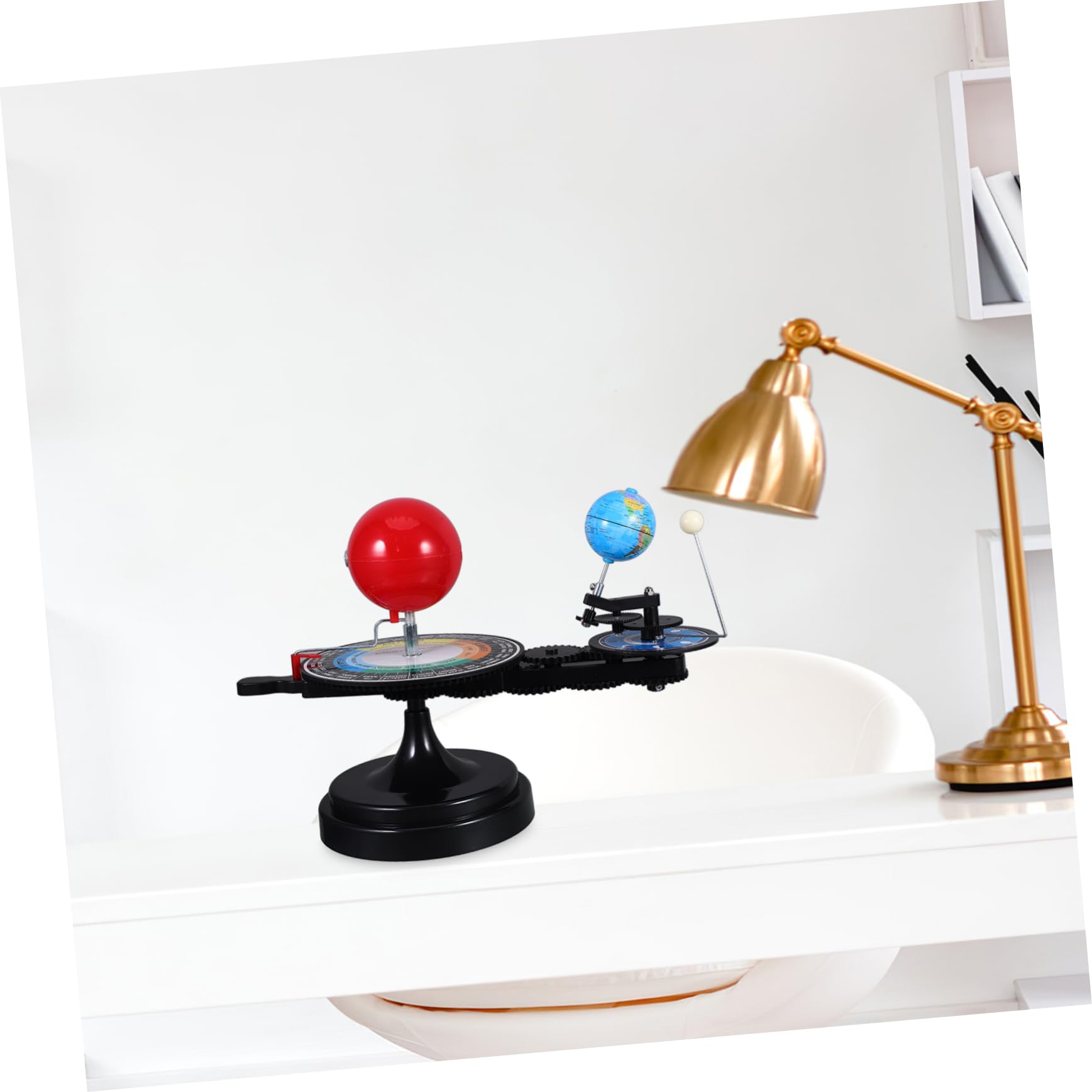 Solarmechanisches Spielzeug DREI Sphären Modell des Sonnensystems | Kunststoff, Interaktive Lernhilfe für Astronomieunterricht, für Schüler und Kinder