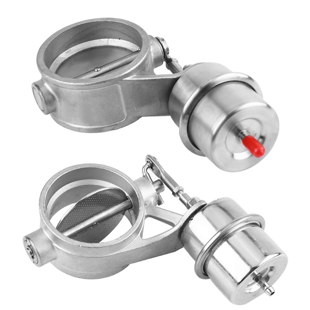 Buy MASO 2.5 Inch 63 mm Cutout Pipe Vacuum Actuator Activated Exhaust Cutout x2 Car Modified