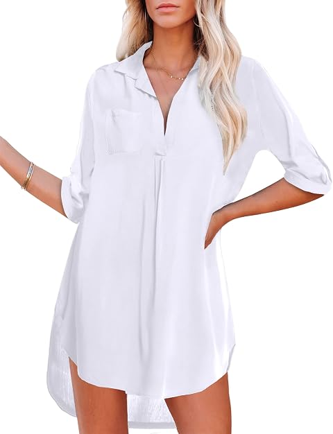 UNibelle - Vestito da Spiaggia Utilizzabile Come Copricostume e Poncho Estivo