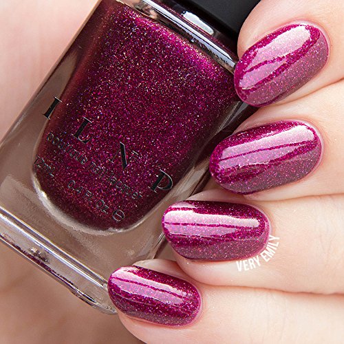 Image of ILNP Showtime - Deep Raspberry Holographic Nail Polish