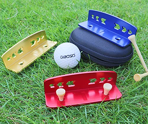 Moyodor Golf Putt Trainer | Putting Gate Practice Tool With Travel Case - Imorove Your Golf Putting Skill Putt Golf Training Aid Putter Path (Red) #TOP6