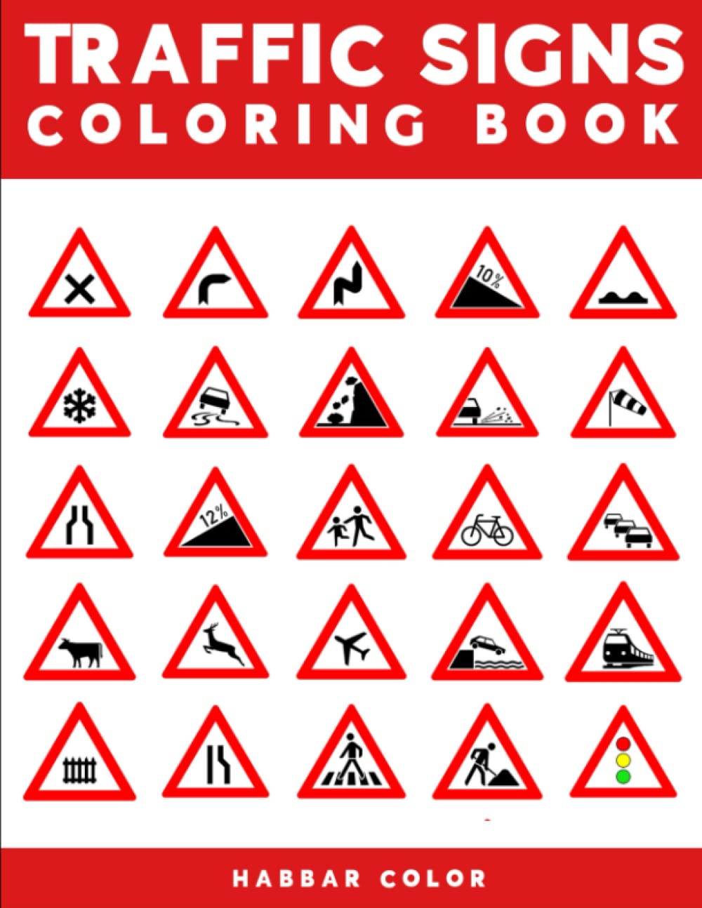 Buy Traffic Signs Coloring Book 30 Road Signs to Color for Toddlers 2