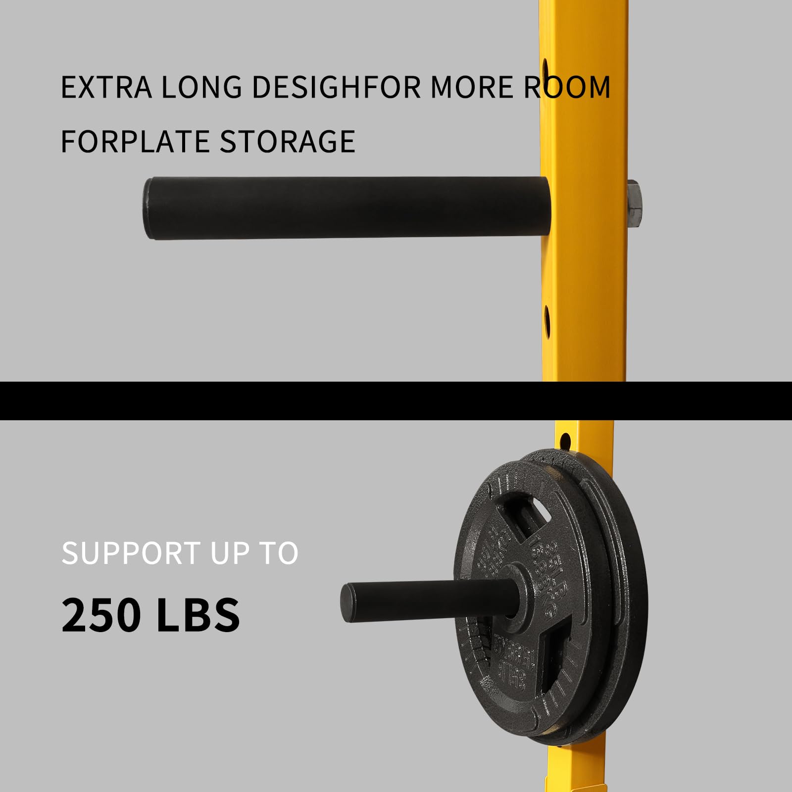 Weight Rack Weight Plate Holder Power Rack Attachment Barbell Safety