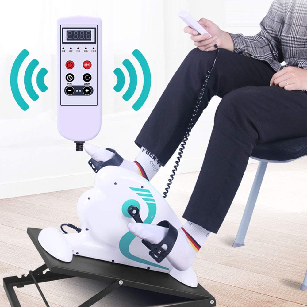 Ejercitador De Pedales Eléctrico Motorizado, Bicicleta Estática Para Ejercicios De Mano, Brazo, Rodilla Y Pierna, Mini Equipo De Rehabilitación De Ciclismo Para Personas Con Discapacidad, Soporte De