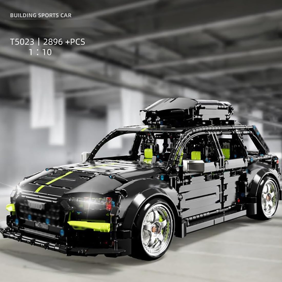 Juego de construcción de coches de carreras de tecnología para RS6 Avant, 2896 piezas, bloques de sujeción para coches deportivos, 1:10 MOC Carreras Coche Juguetes Juego de construcción