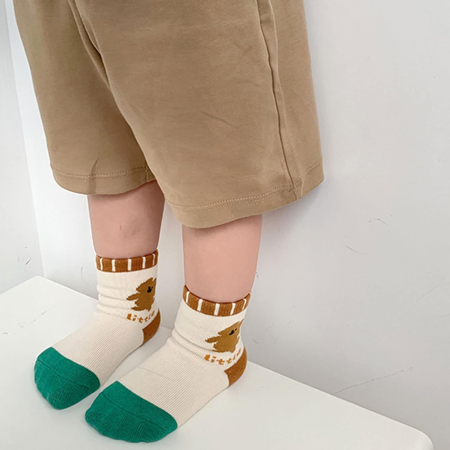 Sock,5 Pairs Toddler Kids Cartoon Socks Striped Animal Hosiery