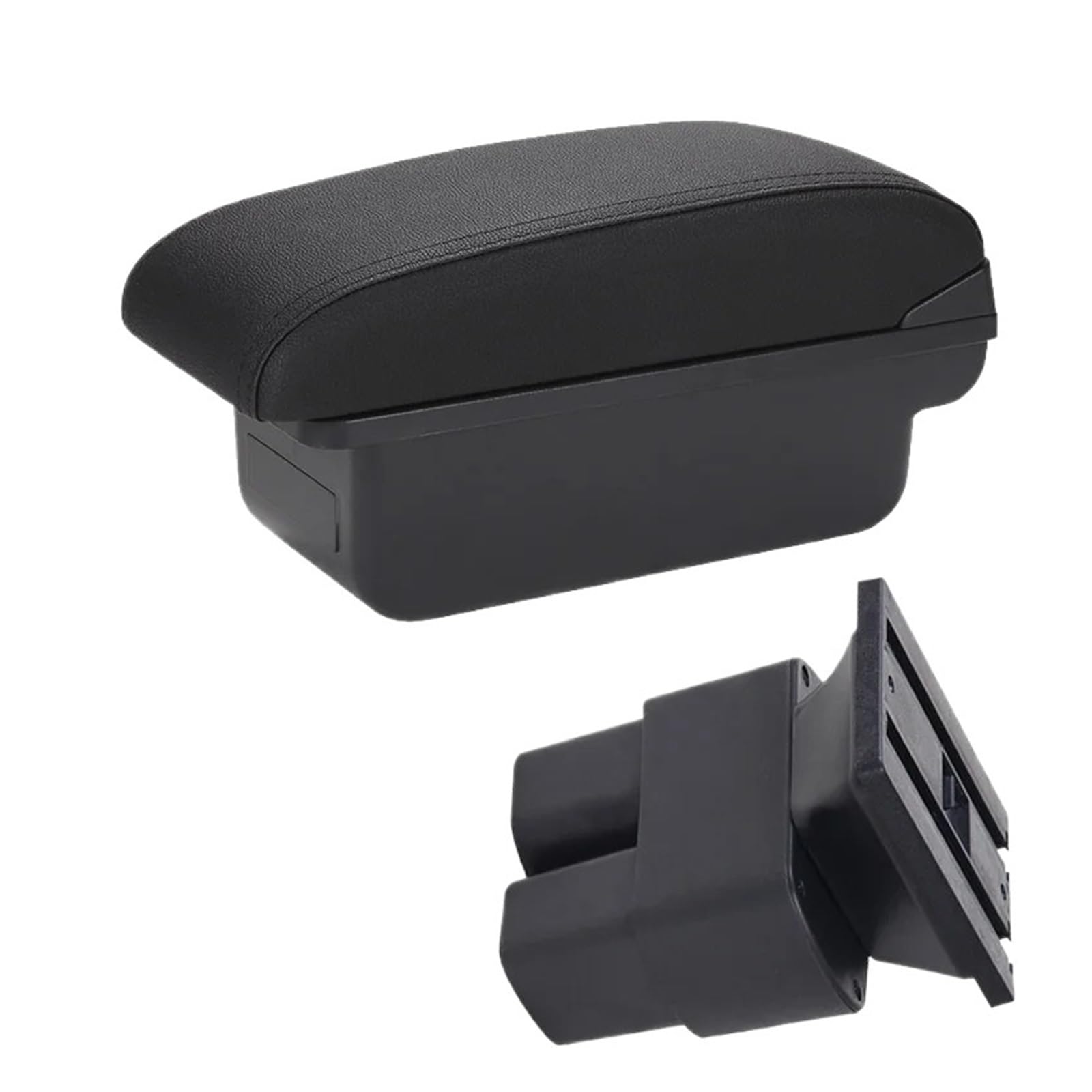Ggwqoops Car Armrests For Nissan For NV200 For Evalia 2011-2016 Car Armrest Retrofit Parts Interior Storage Box Accessories Armrest Box(C2 Black line NO USB)