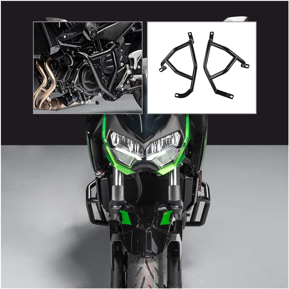 Motorcycle Steel Highway Crash Bar Engine Guard Bumper Stunt Cage Crashbar Body Frame Falling Protector for Ka.wasaki Z400 Z250 Z 400 Z 250 Accessories 2018 2019 2020 2021 2022 2023