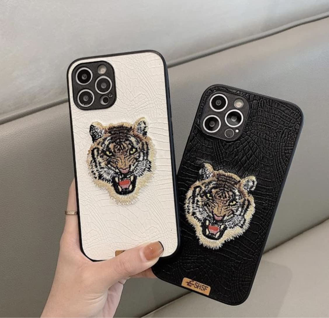Amazon.co.jp: iPhone14ケース タイガー 刺繍 ケース メンズ