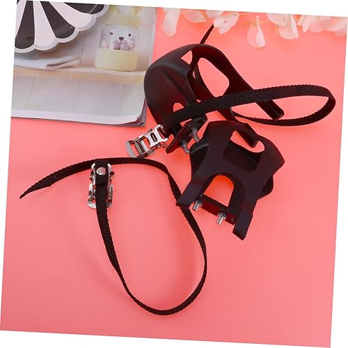Miniatura 5 de YARNOW 2pcs All-Purpose Bike Toe Clips Anti-Slip Toe Clip Bike Pedals Pedal Cage Straps MTB Pedals Pedal Straps Pedal Toe Clips Clear Playing Card