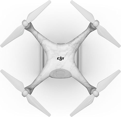DesignSkinz - Compatible con drones DJI Phantom 4 - Vinilo protector resistente a los arañazos - Mármol blanco rayado DesignSkinz - Compatible con drones DJI Phantom 4 - Vinilo protector resistente a los arañazos - Mármol blanco rayado