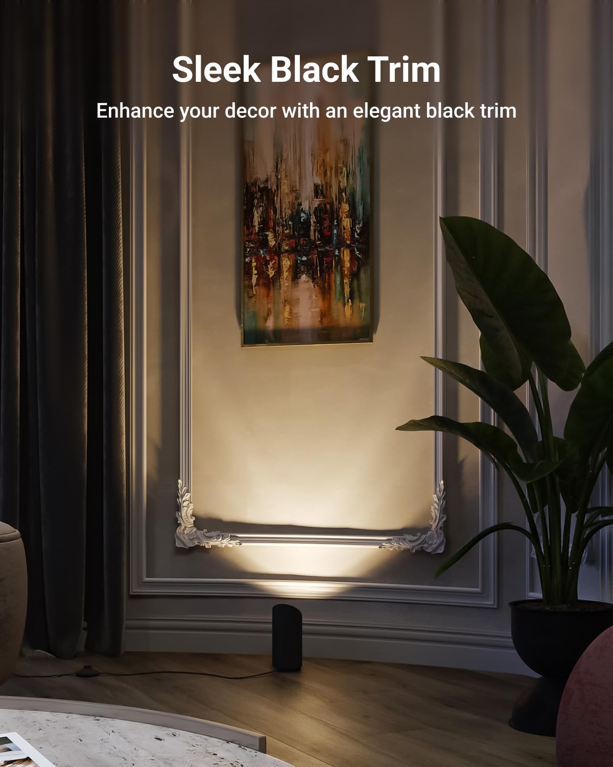 Sunco Uplighting Indoor with Foot Switch, LED Floor Can Light Spotlight, for Indoor Plants 7W, 450 LM, 3000K Warm White, 120V, Non-Dimmable, Black 2 Pack