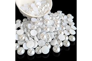 Half Round 12mm Flatback Pearls for Nail Art