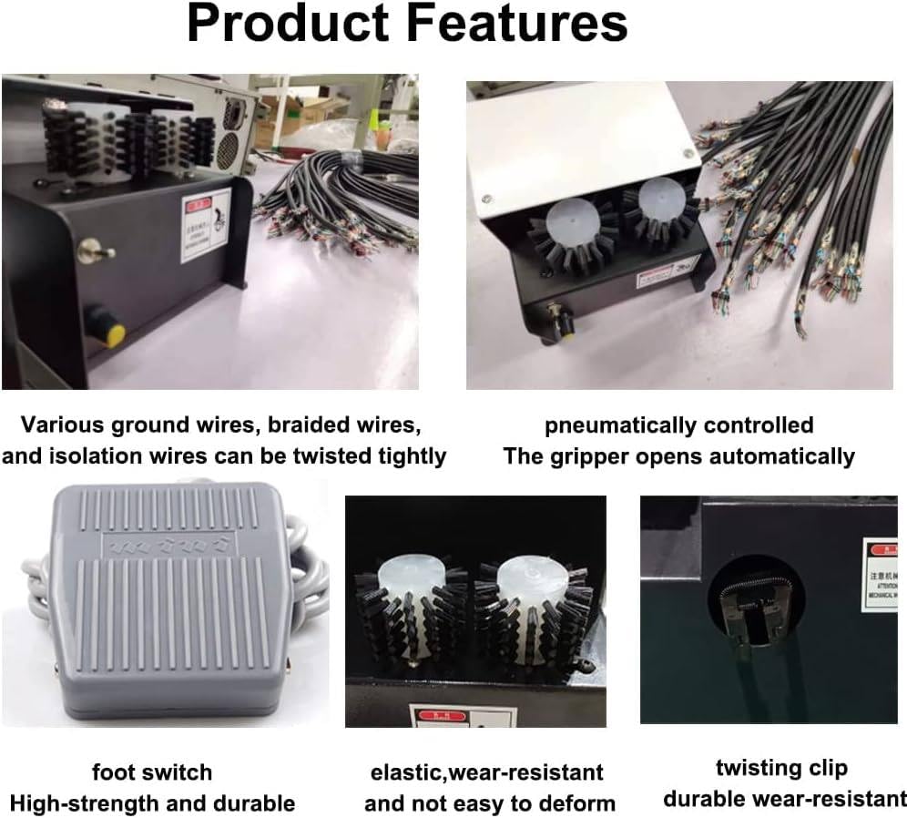 Máquina de torsión y cepillado de alambre, herramientas de pelado y corte de cables, máquina peladora automática de cables, equipo de separación y trenzado de cables.