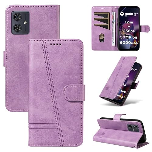 �W�F�l���b�N Moto G06 4G�Ή� �J���[:(�p�[�v��) ���U�[ �E�H���b�g �t���b�v�o�b�N�P�[�X �v���[��