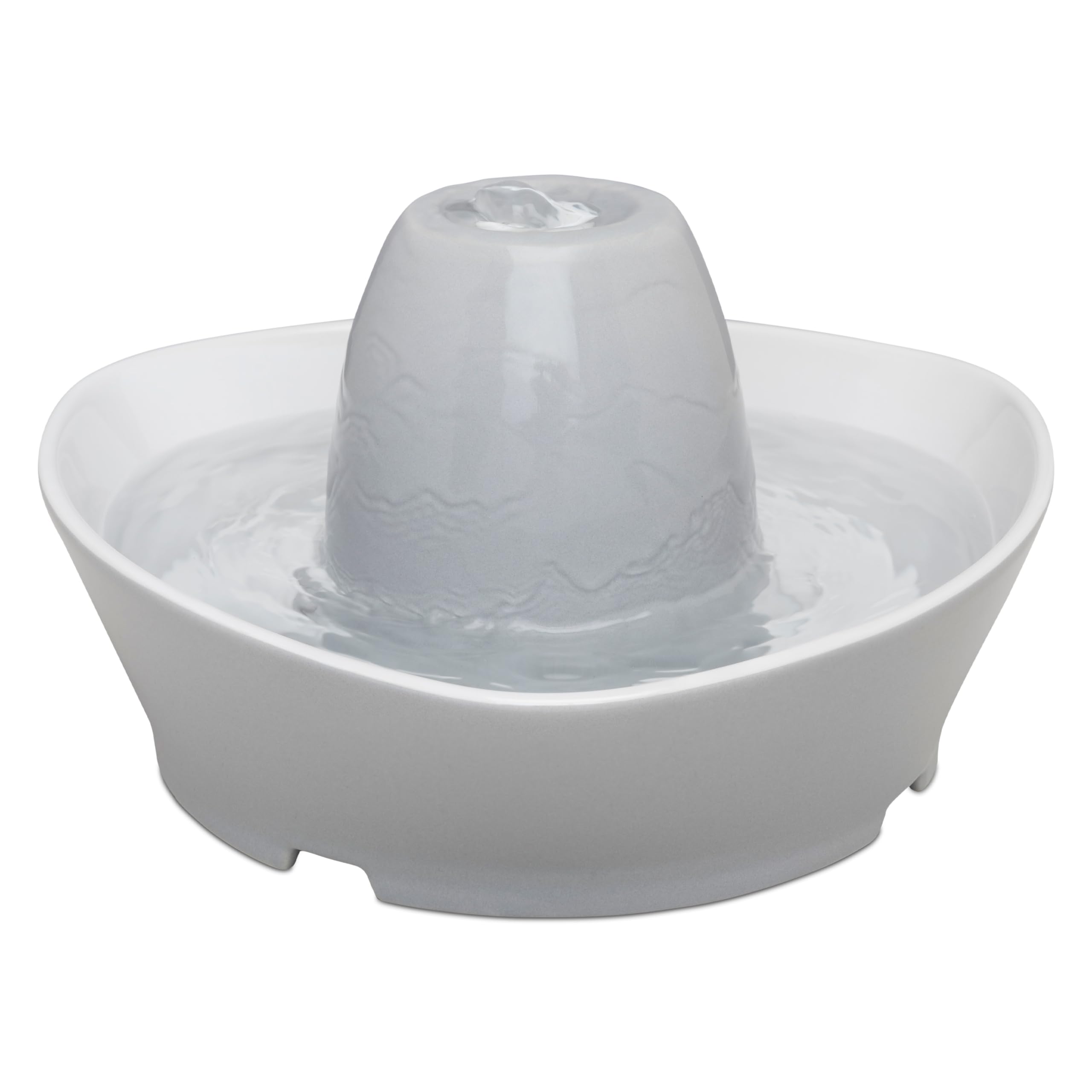 PetSafe Ceramiczna fontanna do picia Streamside, odpowiednia dla kotów i małych psów, cicha praca, pojemność 1,8 l