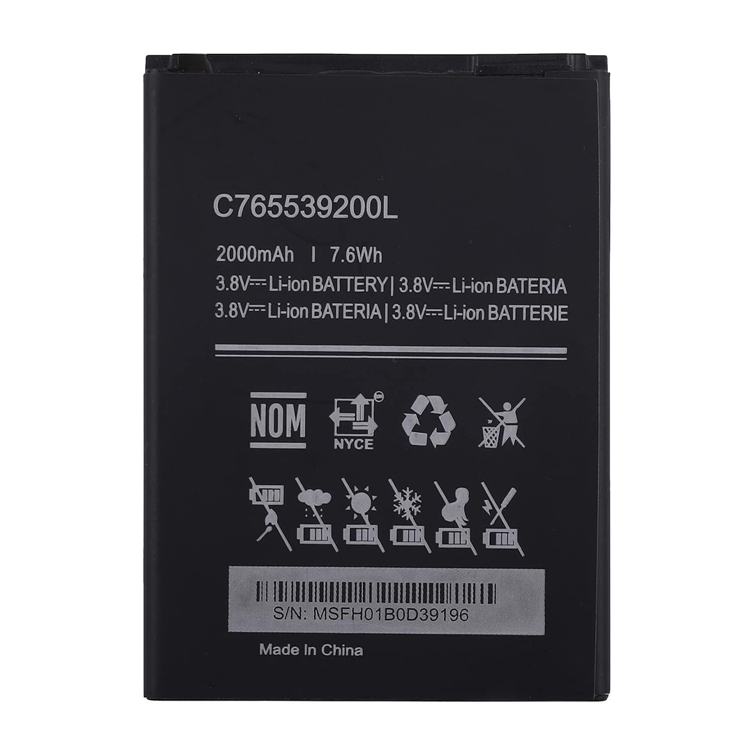 Duotipa Battery C765539200L Compatible with BLU Studio X8 HD Studio G2 HD with Repair Tool Kit
