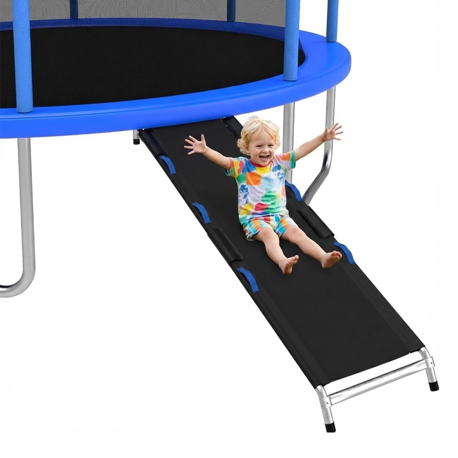 Blanketown Trampoline Slide, with Handrails, Universal Children's Trampoline Ladder, Suitable for Children to Climb Up and Slide Down, Safety