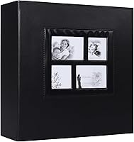 Vista 29 de RECUTMS - Álbum de bolsillo de 100 bolsillos 4x6, pequeños álbumes de fotos, páginas blancas, álbum de fotos vertical, álbum de boda, álbum de fotos