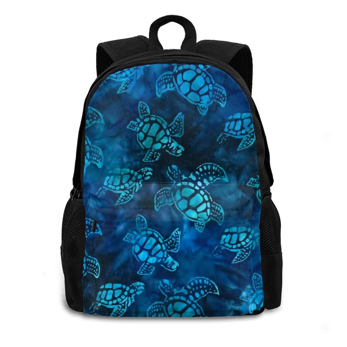 Laptop Backpack Blue Sea Turtle Tablet Bag Travel Business College Rucksack Casual Outdoor Camping Daypack for Women Men