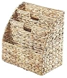 Kobolo Zeitungsständer Zeitungskorb aus Wasserhyazinthe - 40x23x40 cm