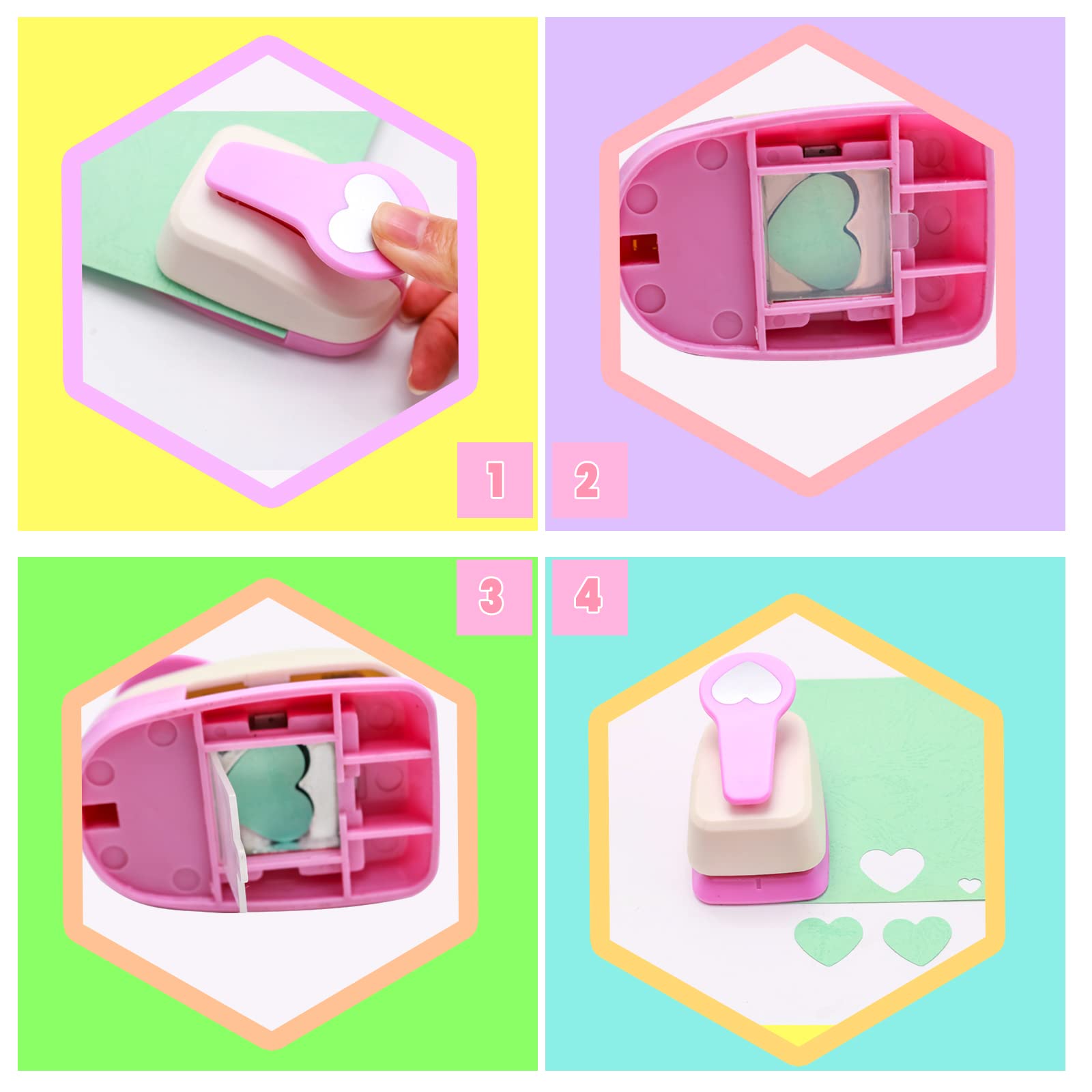 Paper Punch, Heart Hole Punch, Heart Shaped Hole Puncher