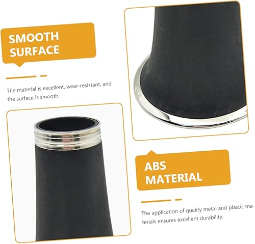 Miniatura 5 de Tubo de clarinete B Piezas de clarinete plano Suministros de clarinete Tubo de paso de agudos B Tubo de clarinete plano Barril Clarinete ajustable