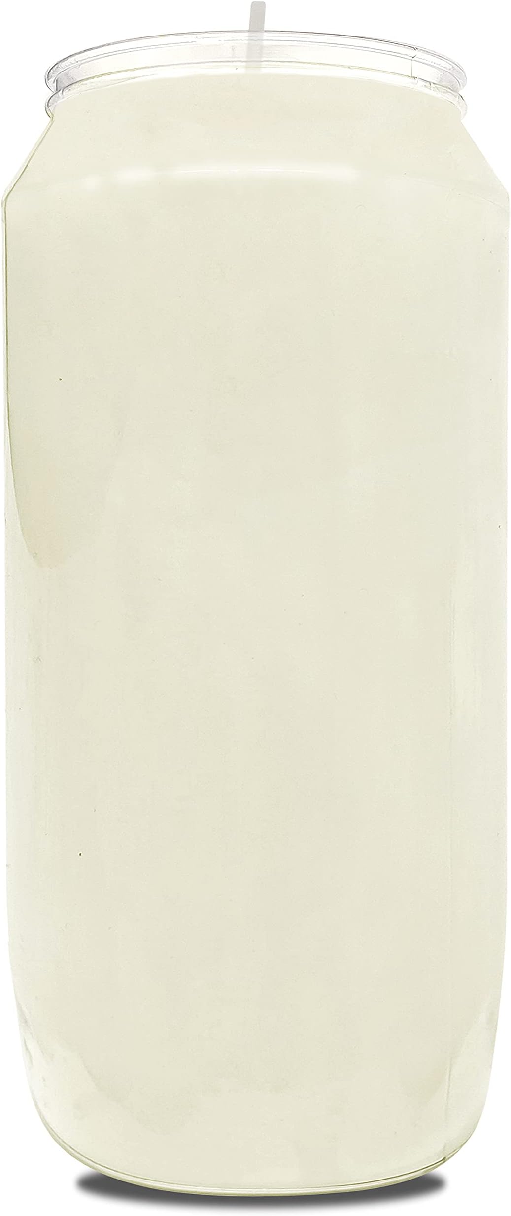 Hyoola 7 Day White Prayer Candles, 1 Pack - 6" Tall Pillar Candles for Religious, Memorial, Party Decor, Vigil and Emergency Use - Vegetable Oil Wax in Plastic Jar Container