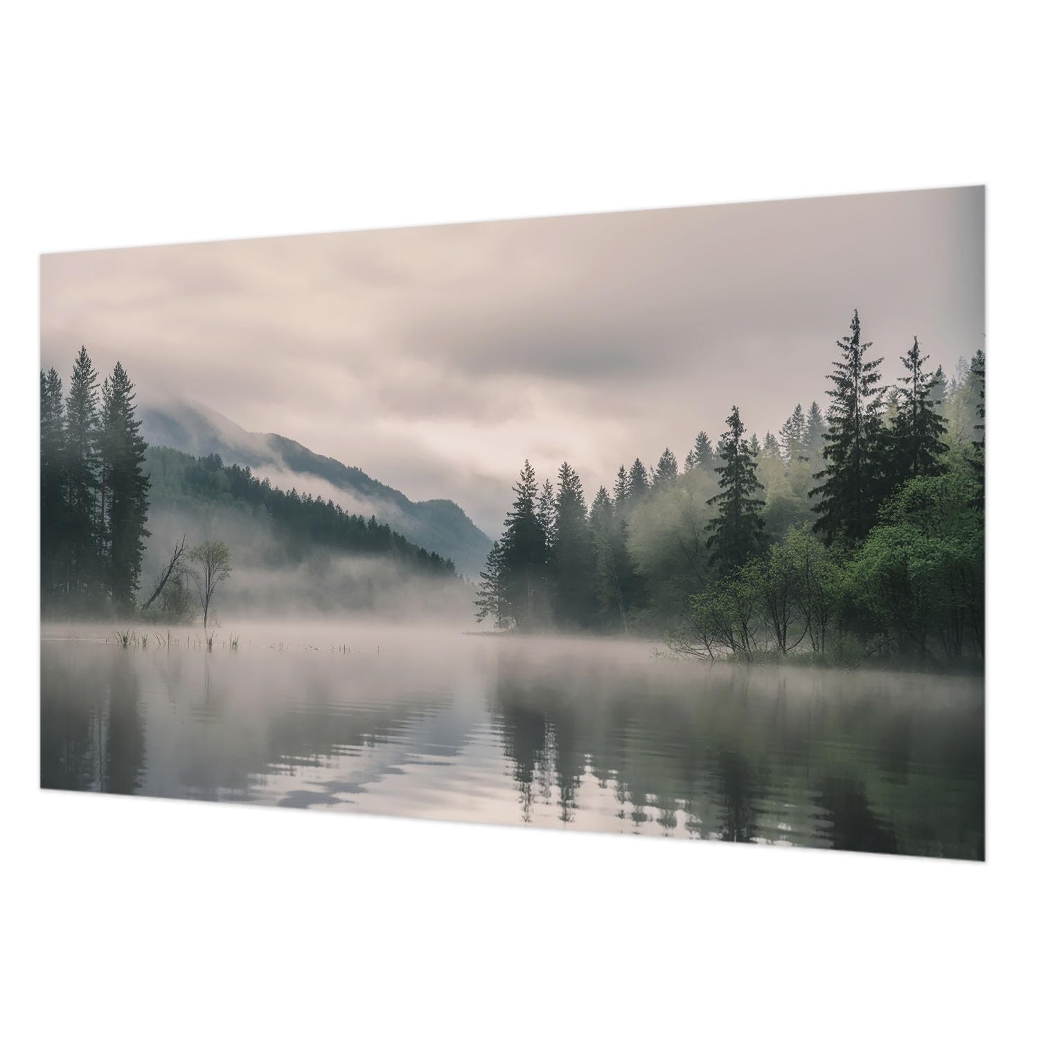 Papier peint grand format lac pour chambre et salon cosy
