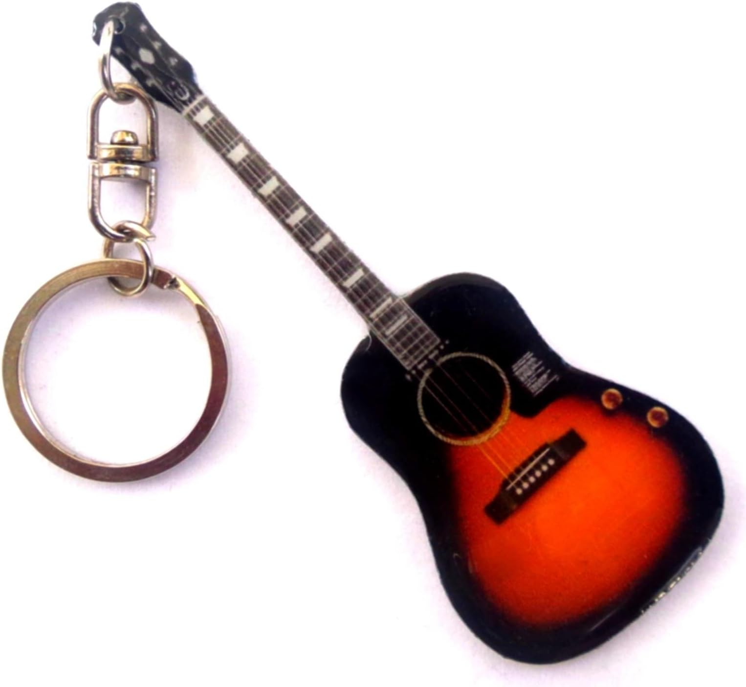 Stainless Guitar Shaped Keychains
