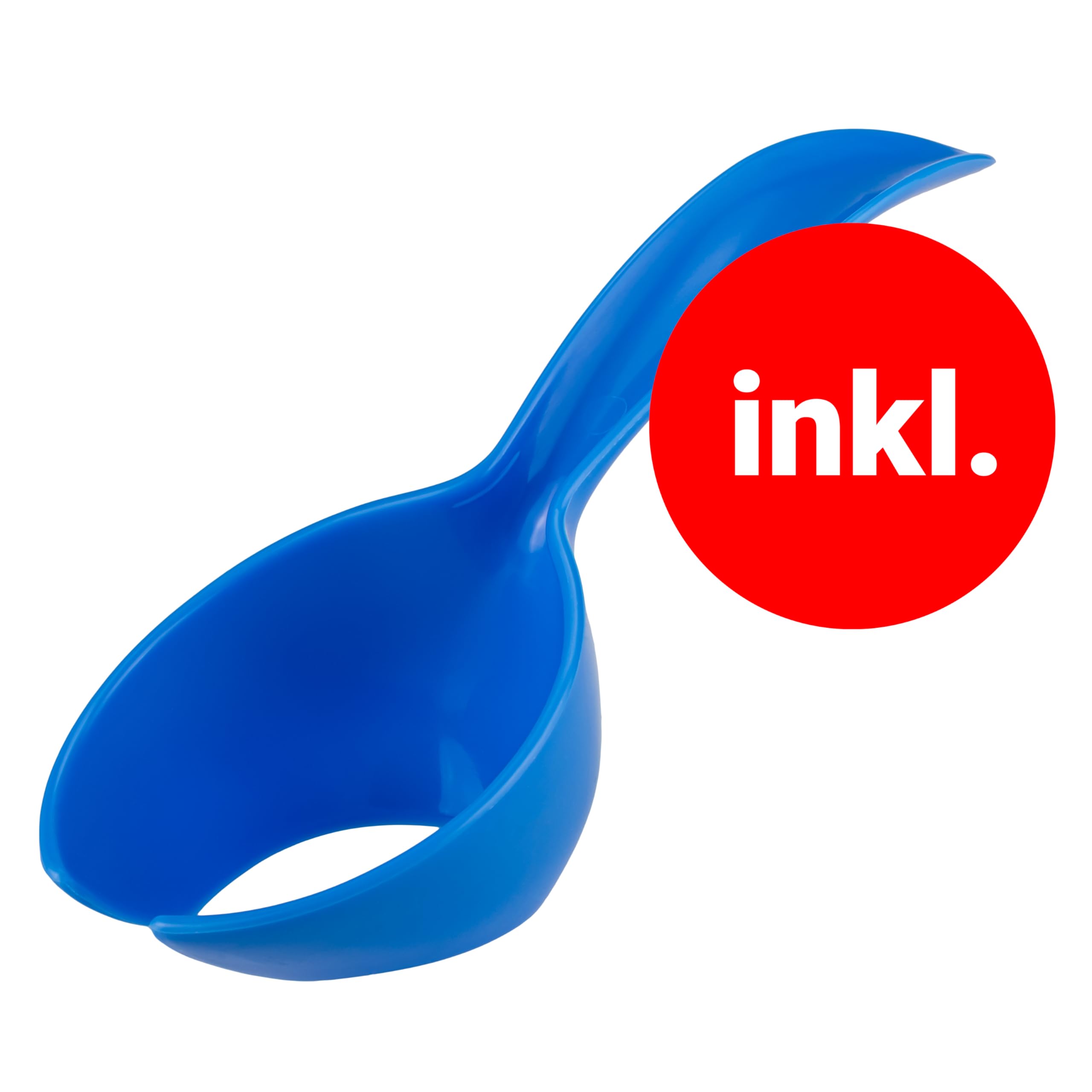 Tupperware Kolumbus pudełko na jajka czerwone ceglane na 10 jajek (w zestawie łyżka do jajek niebieska)