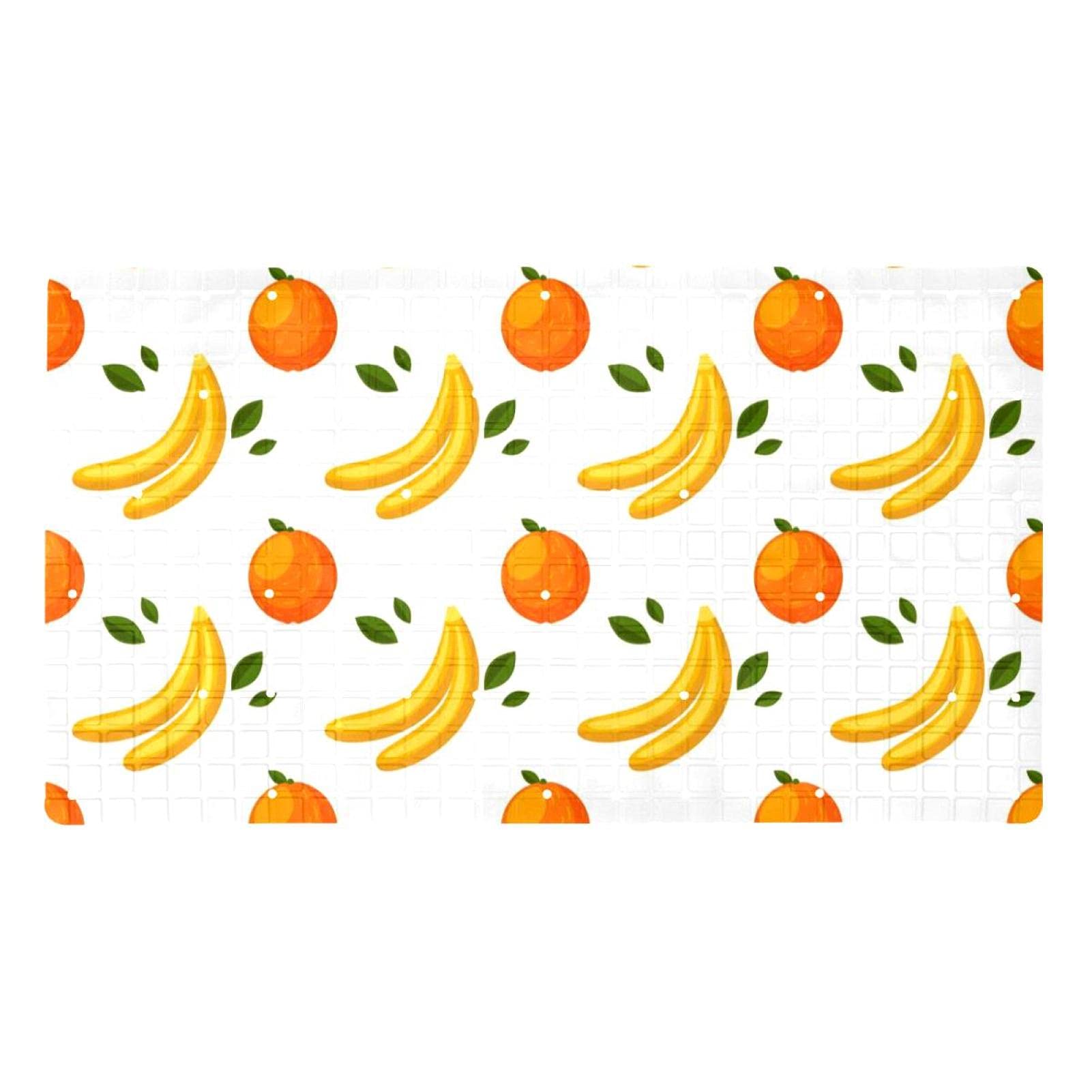 Tapis de baignoire antidérapant aux fruits tropicaux pour toute la famille