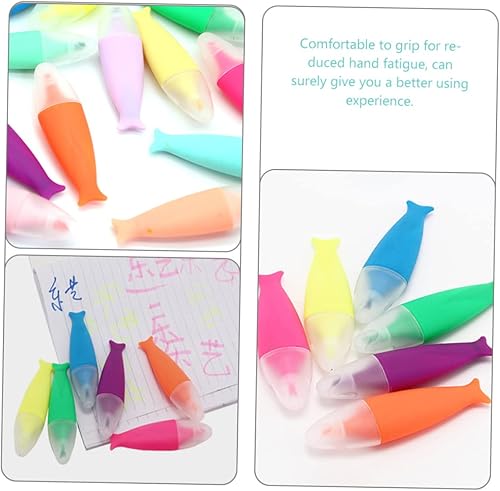 Miniatura 9 de 12 Uds., bolígrafos fluorescentes de acuarela, rotuladores, rotuladores, para lectura, arte, diseño, escuela, oficina